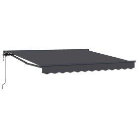Toldo Retráctil Manual Antracita 350x250 cm tela