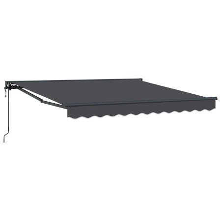 Toldo Retráctil Manual Antracita 350x250 cm tela