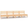 Garden center sofas, 4 units, solid pine wood by vidaXL, Garden sets - Ref: Foro24-806592, Price: 173,25 €, Discount: %