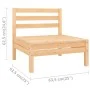 Zentrale Gartensofas 4 Einheiten aus massivem Kiefernholz von vidaXL, Gartensets - Ref: Foro24-806592, Preis: 165,79 €, Rabat...