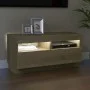 Mueble de TV con luces LED roble Sonoma 80x35x40 cm de vidaXL, Muebles TV - Ref: Foro24-804448, Precio: 69,05 €, Descuento: %