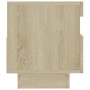 Mueble de TV con luces LED roble Sonoma 80x35x40 cm de vidaXL, Muebles TV - Ref: Foro24-804448, Precio: 73,66 €, Descuento: %