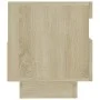 Mueble de TV con luces LED roble Sonoma 80x35x40 cm de vidaXL, Muebles TV - Ref: Foro24-804448, Precio: 69,05 €, Descuento: %