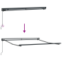 Toldo Retráctil Manual Gris y antracita 350 x 250 cm