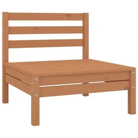 Mittelsofa aus massivem Kiefernholz in Honigbraun von vidaXL, Gartensets - Ref: Foro24-806575, Preis: 62,35 €, Rabatt: %