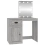 Dressing table with LED Sonoma gray plywood 90x50x132.5cm by vidaXL, Bedroom Dressers - Ref: Foro24-816774, Price: 102,62 €, ...
