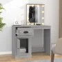 Dressing table with LED Sonoma gray plywood 90x50x132.5cm by vidaXL, Bedroom Dressers - Ref: Foro24-816774, Price: 102,62 €, ...