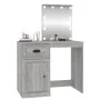 Dressing table with LED Sonoma gray plywood 90x50x132.5cm by vidaXL, Bedroom Dressers - Ref: Foro24-816774, Price: 102,62 €, ...