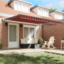 Toldo Retráctil 350 x 250 cm Naranja y marrón