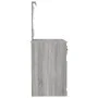 Dressing table with LED Sonoma gray plywood 90x50x132.5cm by vidaXL, Bedroom Dressers - Ref: Foro24-816774, Price: 102,62 €, ...