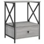 Nachttisch 2 Stk. Sonoma graues Holzwerkstoff 50x41x65 cm von vidaXL, Nachttische - Ref: Foro24-826090, Preis: 87,50 €, Rabat...