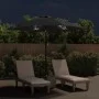 Sonnenschirm mit LED-Leuchten, schwarzer Stahlmast, 300 cm von vidaXL, Sonnenschirme - Ref: Foro24-47134, Preis: 96,87 €, Rab...