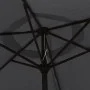 Garden umbrella with LED lights, black steel pole, 300 cm. by vidaXL, Umbrellas - Ref: Foro24-47134, Price: 96,87 €, Discount: %