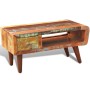 Coffee table with curved edge 1 drawer recycled wood by vidaXL, Coffee table - Ref: Foro24-241008, Price: 233,64 €, Discount: %