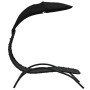 Tumbona con toldo acero y tela color negro 167x80x195 cm de vidaXL, Tumbonas - Ref: Foro24-362706, Precio: 100,03 €, Descuent...