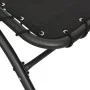 Lounger with steel awning and black fabric 167x80x195 cm by vidaXL, Loungers - Ref: Foro24-362706, Price: 84,03 €, Discount: %