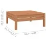 Garden stool solid pine wood honey brown by vidaXL, Garden sets - Ref: Foro24-806580, Price: 41,72 €, Discount: %