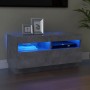 TV-Schrank mit LED-Leuchten betongrau 80x35x40 cm von vidaXL, TV-Möbel - Ref: Foro24-804449, Preis: 71,14 €, Rabatt: %