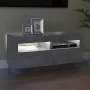 TV cabinet with LED lights concrete gray 80x35x40 cm by vidaXL, TV Furniture - Ref: Foro24-804449, Price: 71,91 €, Discount: %