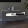 TV-Schrank mit LED-Leuchten betongrau 80x35x40 cm von vidaXL, TV-Möbel - Ref: Foro24-804449, Preis: 71,14 €, Rabatt: %