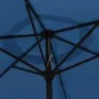 Garden umbrella with LED lights sky blue steel pole 300cm by vidaXL, Umbrellas - Ref: Foro24-47135, Price: 98,95 €, Discount: %