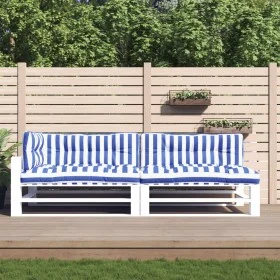 Palettenkissen 5 Stück blau-weiß gestreifter Stoff von vidaXL, Kissen für Stühle und Sofas - Ref: Foro24-360792, Preis: 99,72...