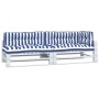 Pallet cushions 5 pieces blue and white striped fabric by vidaXL, Cushions for chairs and sofas - Ref: Foro24-360792, Price: ...