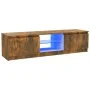 TV-Schrank mit LED-Leuchten, geräucherte Eiche, 120 x 30 x 35,5 cm von vidaXL, TV-Möbel - Ref: Foro24-815708, Preis: 72,70 €,...