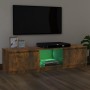 TV-Schrank mit LED-Leuchten, geräucherte Eiche, 120 x 30 x 35,5 cm von vidaXL, TV-Möbel - Ref: Foro24-815708, Preis: 73,81 €,...