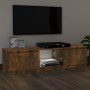 TV-Schrank mit LED-Leuchten, geräucherte Eiche, 120 x 30 x 35,5 cm von vidaXL, TV-Möbel - Ref: Foro24-815708, Preis: 73,81 €,...