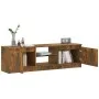 TV cabinet with LED lights smoked oak 120x30x35.5 cm by vidaXL, TV Furniture - Ref: Foro24-815708, Price: 72,70 €, Discount: %