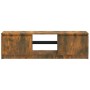 TV-Schrank mit LED-Leuchten, geräucherte Eiche, 120 x 30 x 35,5 cm von vidaXL, TV-Möbel - Ref: Foro24-815708, Preis: 73,81 €,...