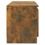 TV cabinet with LED lights smoked oak 120x30x35.5 cm by vidaXL, TV Furniture - Ref: Foro24-815708, Price: 72,70 €, Discount: %