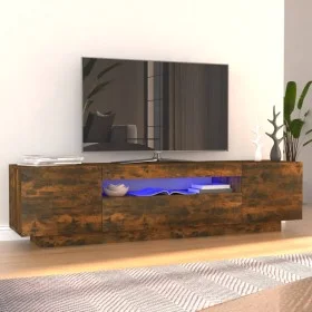 TV-Schrank mit LED-Leuchten, Farbe Eiche geräuchert, 160 x 35 x 40 cm von vidaXL, TV-Möbel - Ref: Foro24-815726, Preis: 119,5...