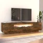 TV-Schrank mit LED-Leuchten, Farbe Eiche geräuchert, 160 x 35 x 40 cm von vidaXL, TV-Möbel - Ref: Foro24-815726, Preis: 119,3...