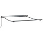 Toldo Retráctil Manual Rojo burdeos 350x250 cm tela