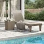 Light brown polypropylene lounger 155x58x83 cm by vidaXL, Loungers - Ref: Foro24-364147, Price: 151,96 €, Discount: %