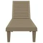 Light brown polypropylene lounger 155x58x83 cm by vidaXL, Loungers - Ref: Foro24-364147, Price: 151,96 €, Discount: %