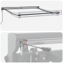 Toldo Retráctil Manual Antracita y 350x250 cm tela