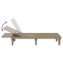 Light brown polypropylene lounger 155x58x83 cm by vidaXL, Loungers - Ref: Foro24-364147, Price: 157,72 €, Discount: %