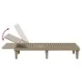 Light brown polypropylene lounger 155x58x83 cm by vidaXL, Loungers - Ref: Foro24-364147, Price: 151,96 €, Discount: %