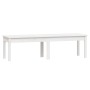 2-Sitzer Gartenbank Kiefer massiv weiß 159,5x44x45 cm von vidaXL, Gartenbänke - Ref: Foro24-824012, Preis: 102,44 €, Rabatt: %