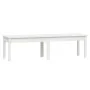 Banco jardín 2 plazas madera maciza pino blanco 159,5x44x45 cm de vidaXL, Bancos de jardín - Ref: Foro24-824012, Precio: 100,...