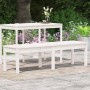 2-Sitzer Gartenbank Kiefer massiv weiß 159,5x44x45 cm von vidaXL, Gartenbänke - Ref: Foro24-824012, Preis: 102,44 €, Rabatt: %
