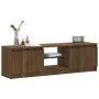 Mueble de TV con luces LED marrón roble 120x30x35,5 cm de vidaXL, Muebles TV - Ref: Foro24-815710, Precio: 74,15 €, Descuento: %