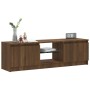 Mueble de TV con luces LED marrón roble 120x30x35,5 cm de vidaXL, Muebles TV - Ref: Foro24-815710, Precio: 81,80 €, Descuento: %