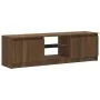 TV stand with LED lights in brown oak color, 120x30x35.5 cm by vidaXL, TV Furniture - Ref: Foro24-815710, Price: 74,15 €, Dis...