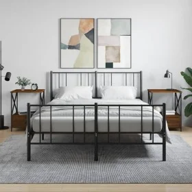 Nachttische, 2 Stück, Eichenbraun, Holzwerkstoff, 50 x 41 x 65 cm von vidaXL, Nachttische - Ref: Foro24-826092, Preis: 87,50 ...