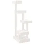 Solid white pine wood cat tree 45.5x49x103 cm by vidaXL, Cat furniture - Ref: Foro24-824649, Price: 70,99 €, Discount: %