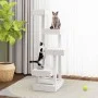 Solid white pine wood cat tree 45.5x49x103 cm by vidaXL, Cat furniture - Ref: Foro24-824649, Price: 70,99 €, Discount: %